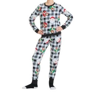 Rudolph The Red Nosed Reindeer Girls Christmas Flannel Pajama Set - Size S NWT